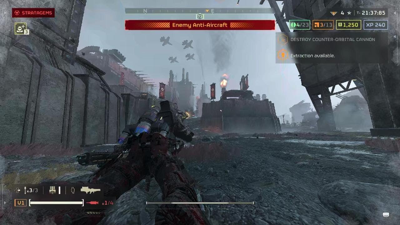 HELLDIVER Visits Cyberstan Tourist Hotspots