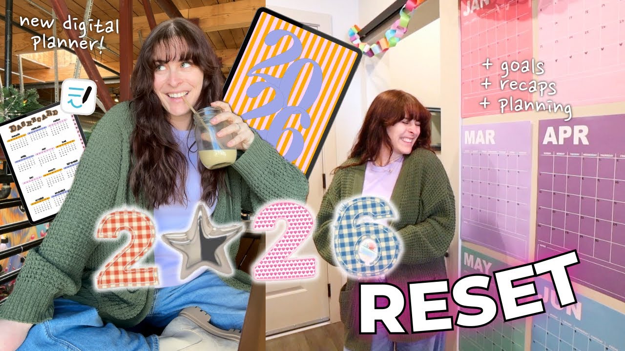 2026 RESET VLOG ✨💌 goal setting, planner set up, & recapping last year