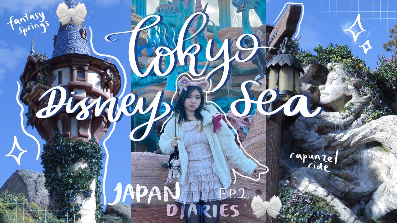 JAPAN diaries ep. 2 🍡 | tokyo disneysea, fantasy springs, peter pan, rapunzel ride, little mermaid