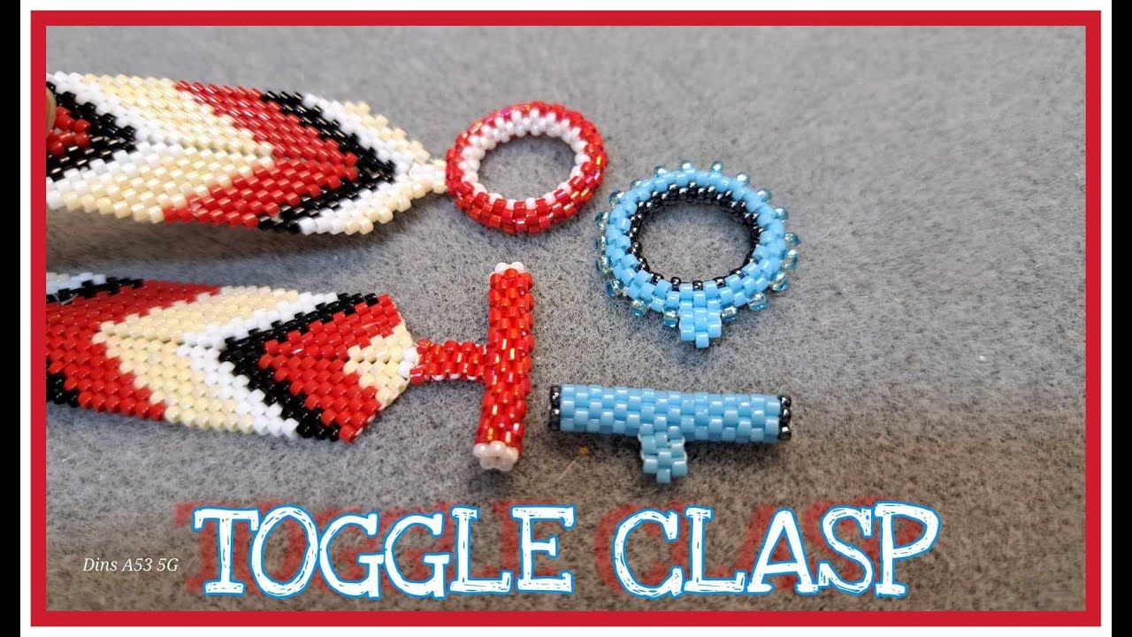 How to make beaded TOGGLE CLASP | Pinay Beader