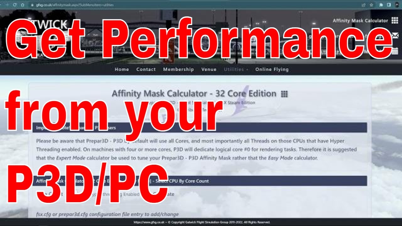 P3DV5 | How to Affinity Mask your PC
