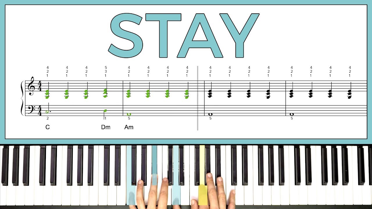 How to play 'Stay' by Rihanna on the piano -- Playground Sessions