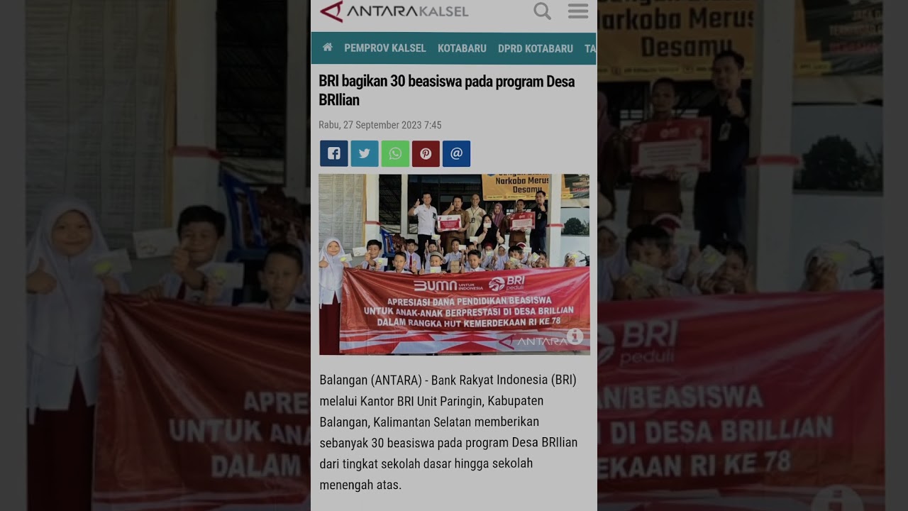 Dukung Kiprah Desa, Bank BRI Kembali Gelar Program Desa BRILian