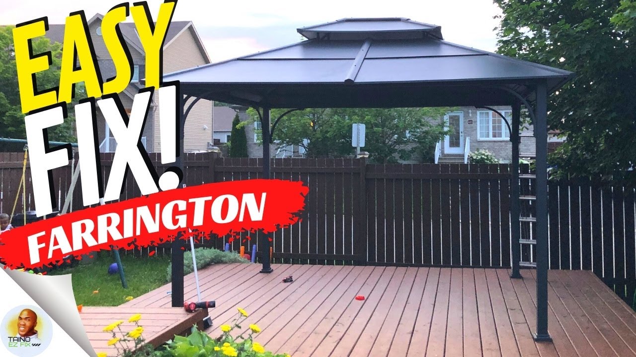 Gazebo Farrington hard top Installation @TainoEZFix