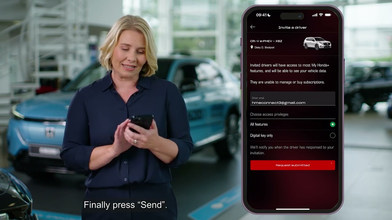 My Honda + Digital Key Features