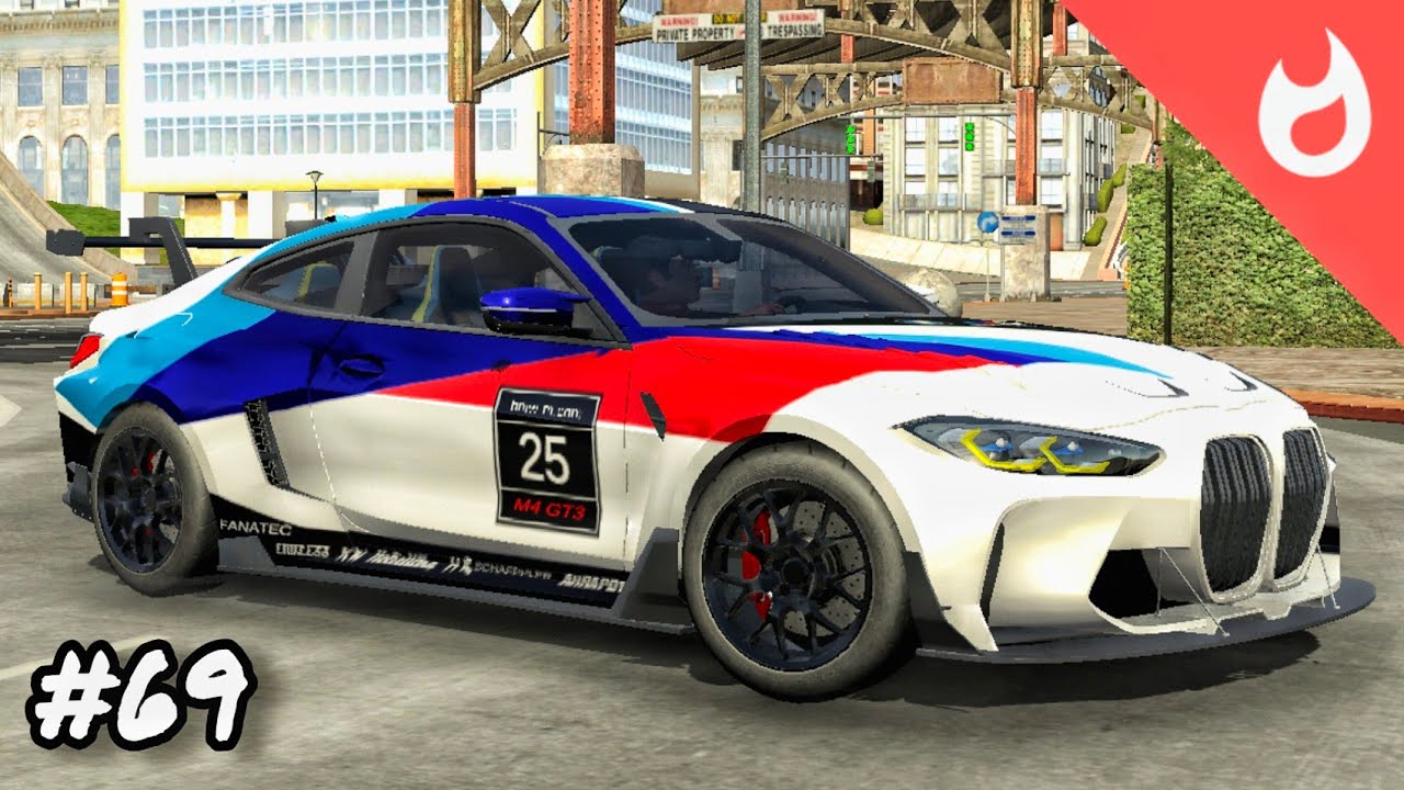 BMW M4 GT3, BMW M Motorsport design in Car Parking Multiplayer