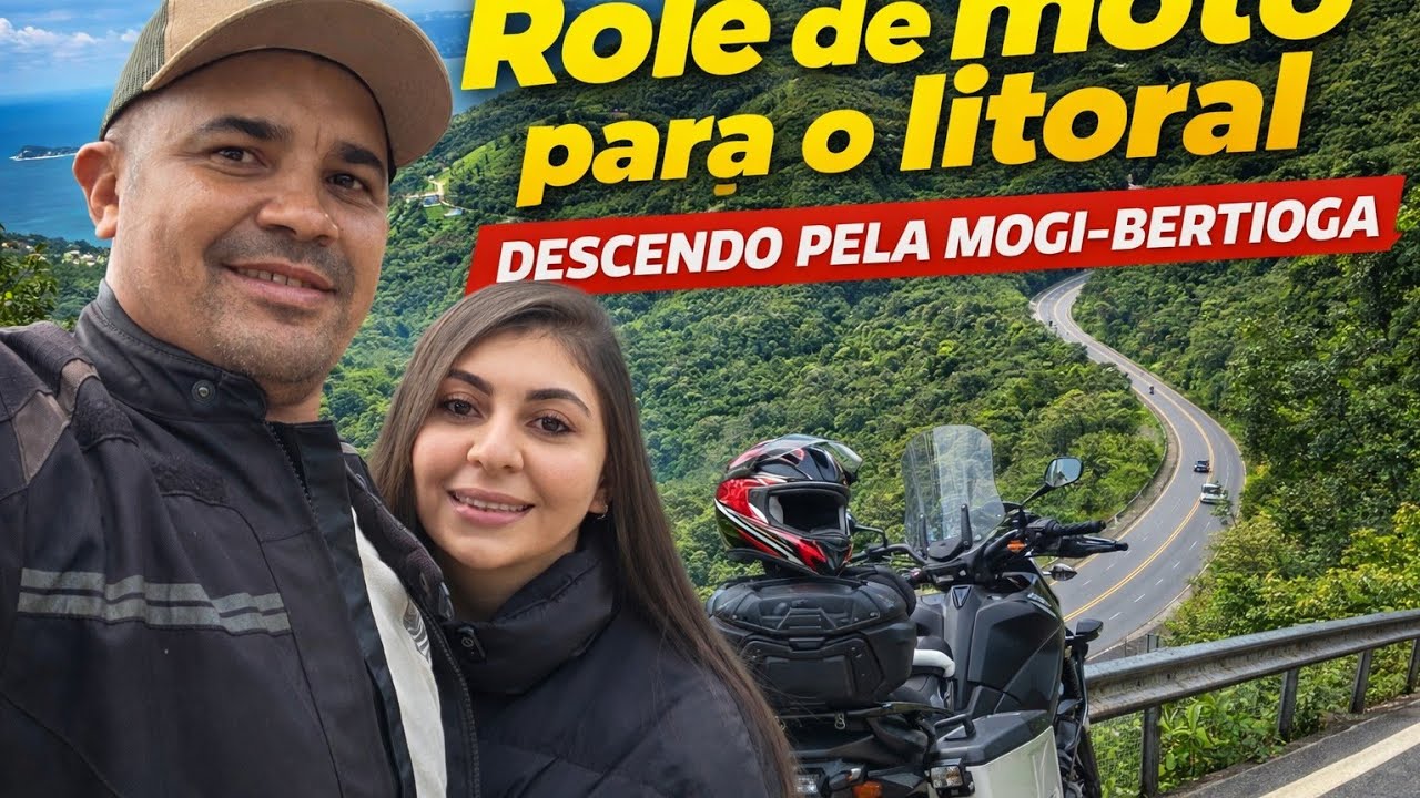 DE MOTO PARA O LITORAL | Rolê  passando por Mogi das Cruzes Riviera até o Guarujá 