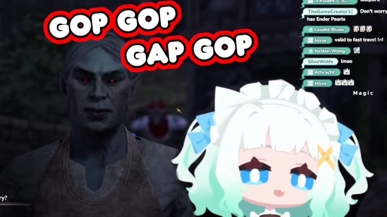 Mint runs into broken Oblivion NPC【Maid Mint Fantome】