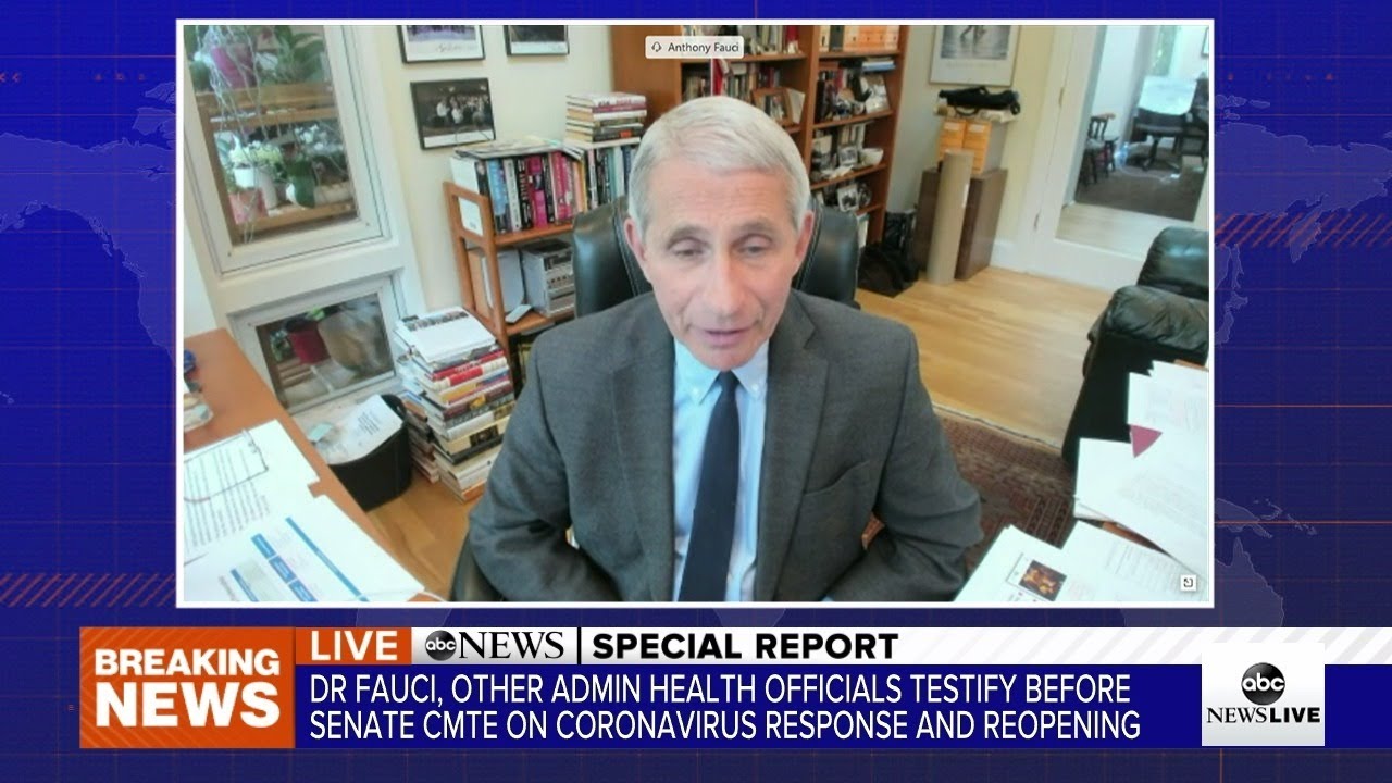 LIVE: Dr. Anthony Fauci, CDC Dir. Dr. Robert Redfield Testify At Senate Hearing On Coronavirus