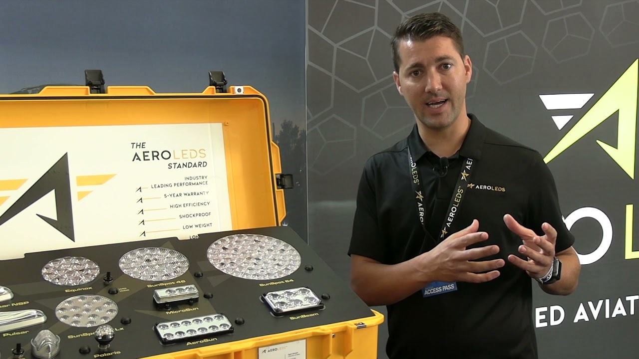 AeroLEDs New Equinox LED Landing and Taxi Light Demonstration at AirVenture 2021