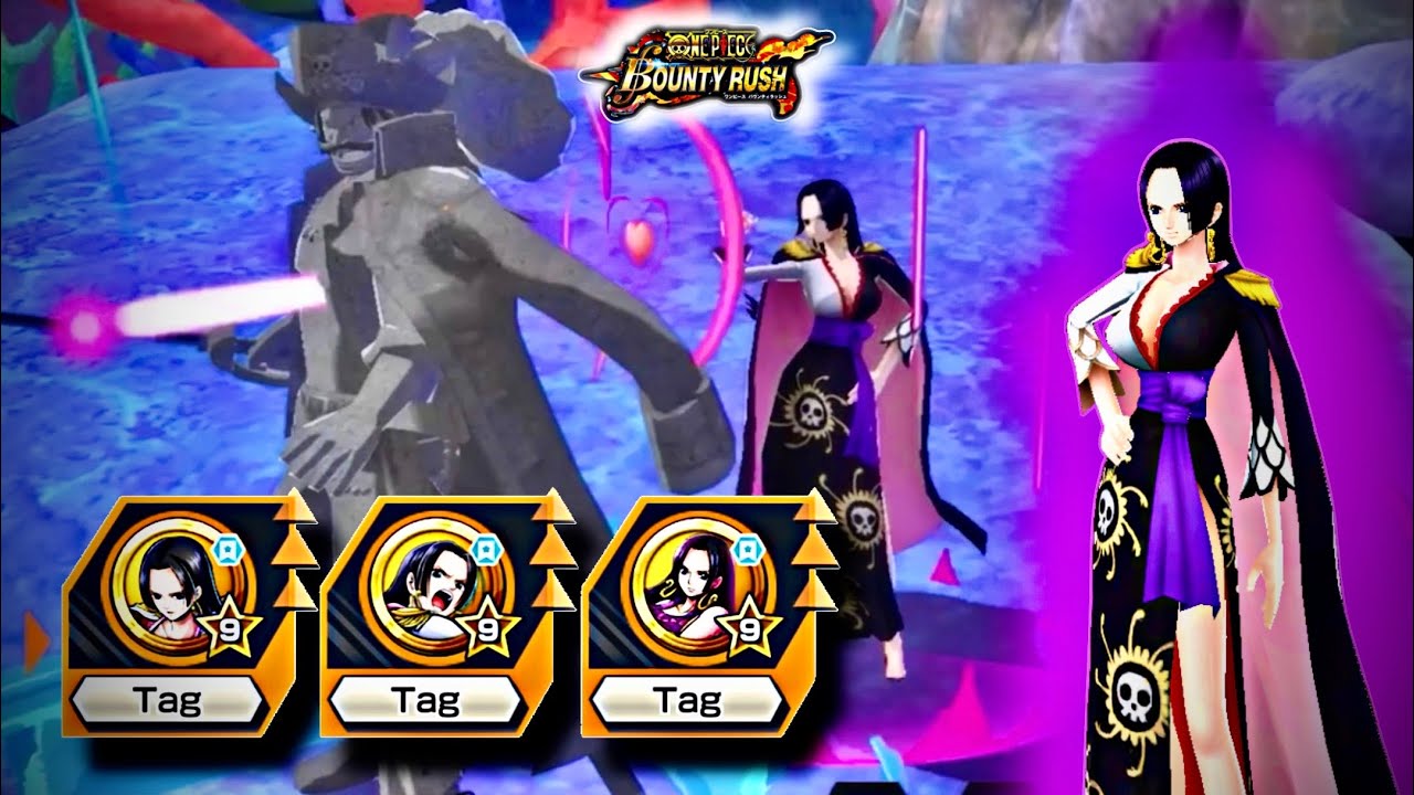 Triple Hancock Medal Set Showcase on Stampede Boa Hancock | One Piece Bounty Rush