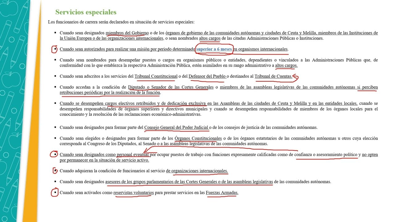 Situaciones administrativas de los funcionarios públicos parte 1