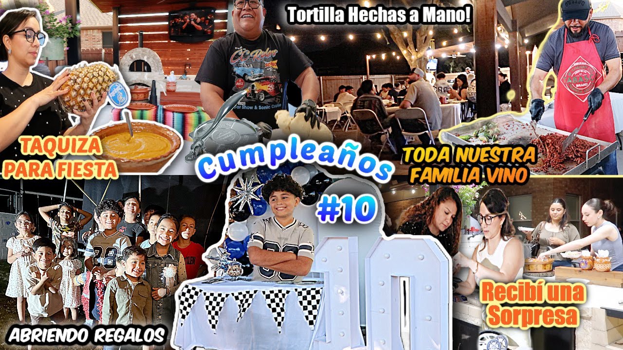 Fiesta de CUMPLEAÑOS para MI HIJO #10🎉 SORPRESA en la Fiesta😮Muchos Invitados, REGALOS &  Diversión🎁