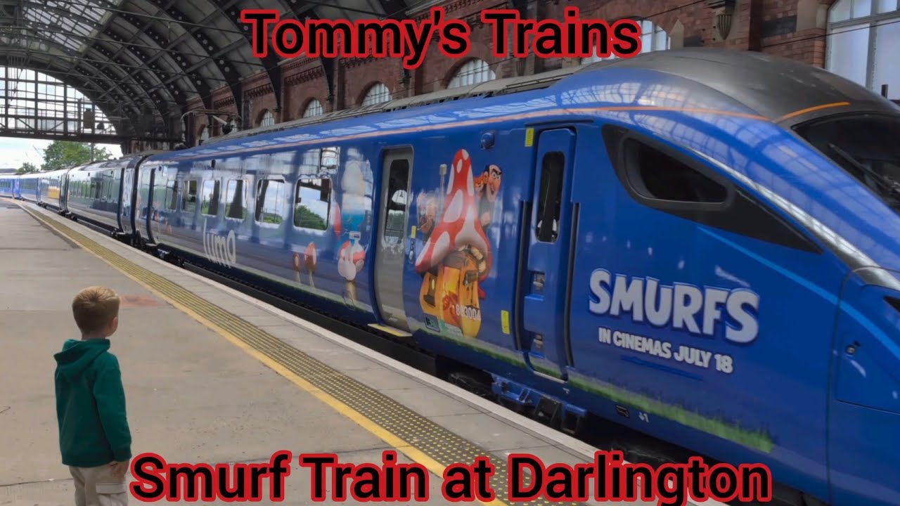 The Smurf Train at Darlington