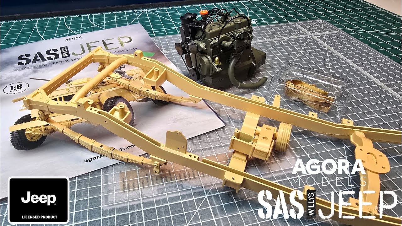 Agora Models Соберите джип SAS Willys в масштабе 1:8 — Комплект 2