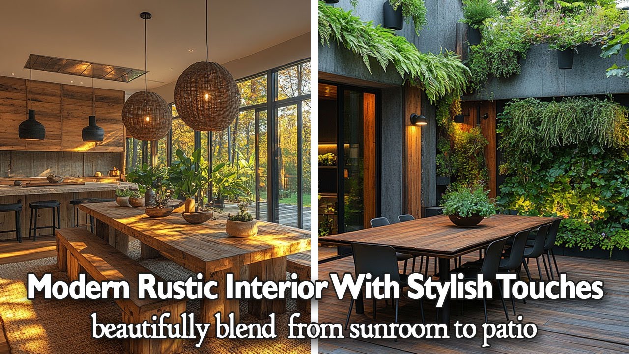Modern Rustic Interior Design Ideas With Stylish Twist PART-2 | Tips For Sunroom to Patio