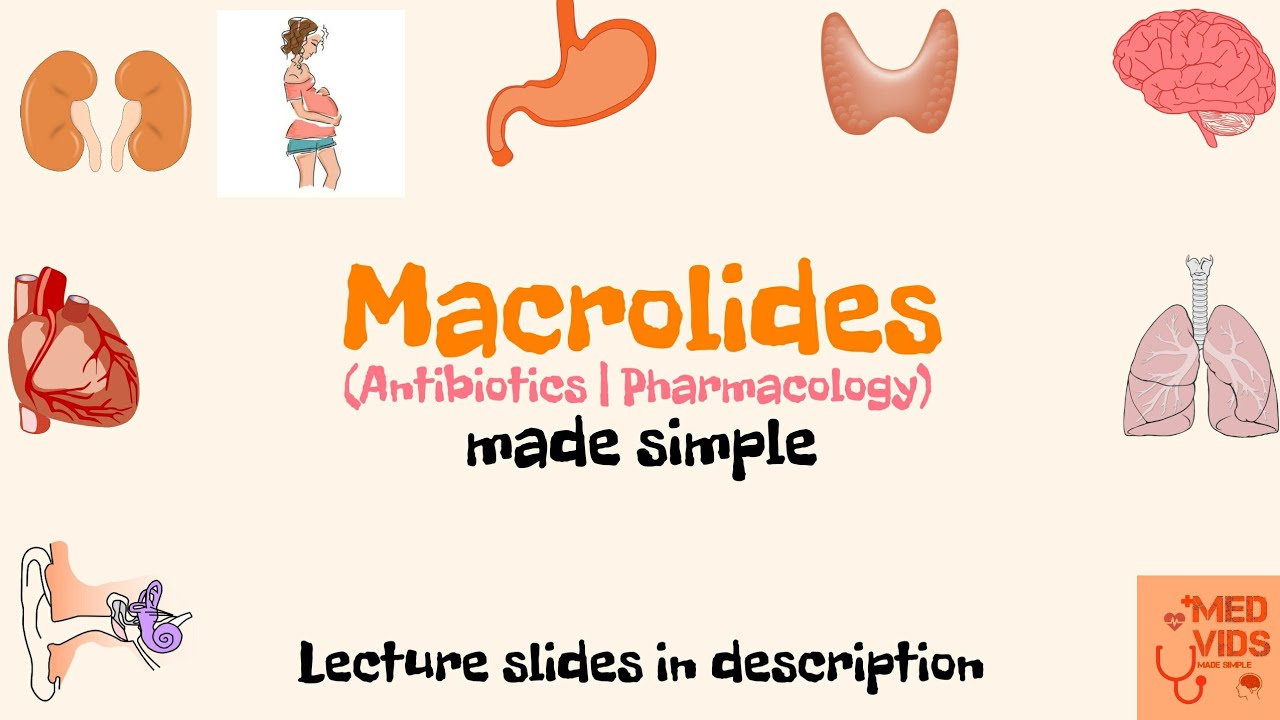 Macrolides | Antibiotics | Pharmacology | Med Vids made simple