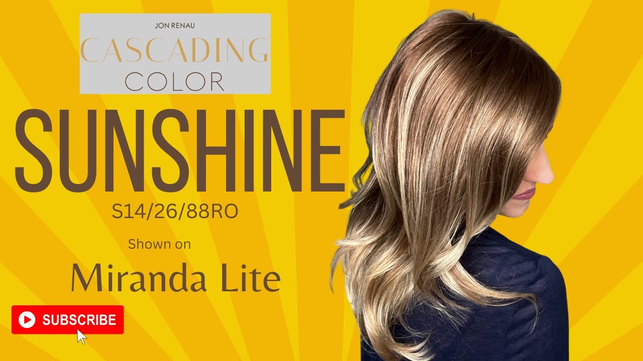 Jon Renau MIRANDA LITE Cascading Color SUNSHINE! New Color Collection!
