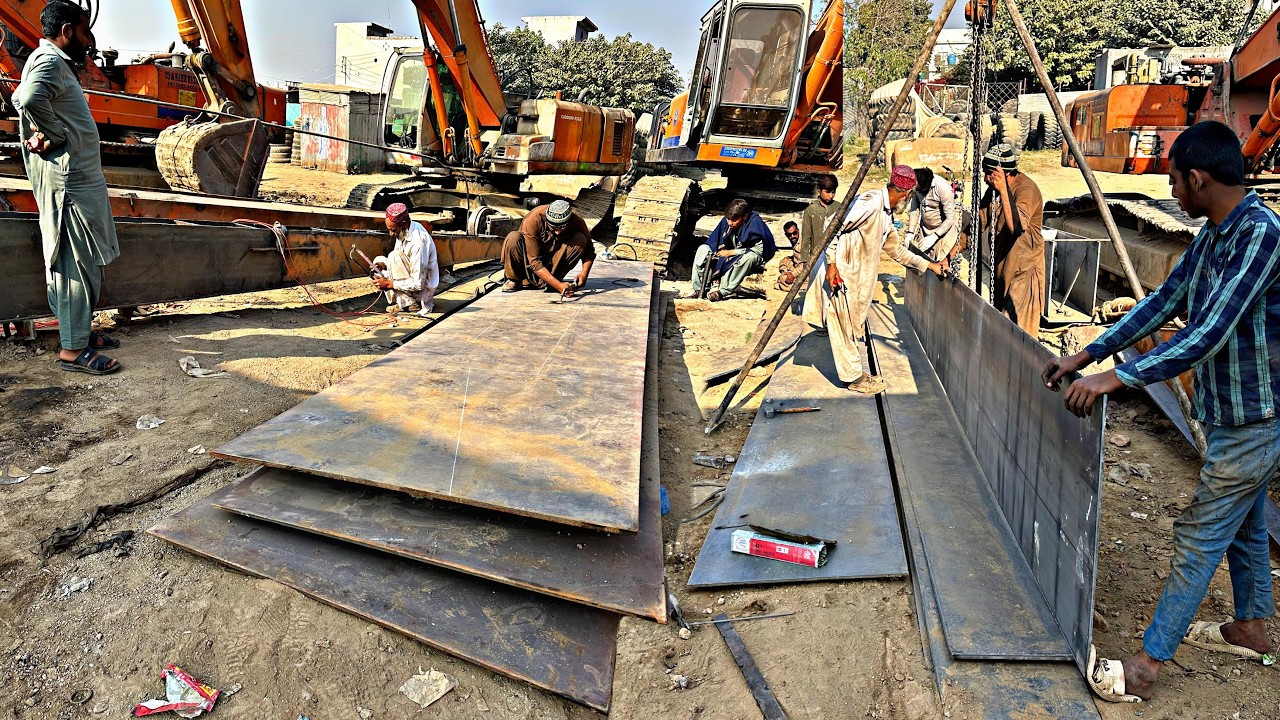 We Built a Long Reach Excavator Boom & Stick for River Cleaning (Full Process)