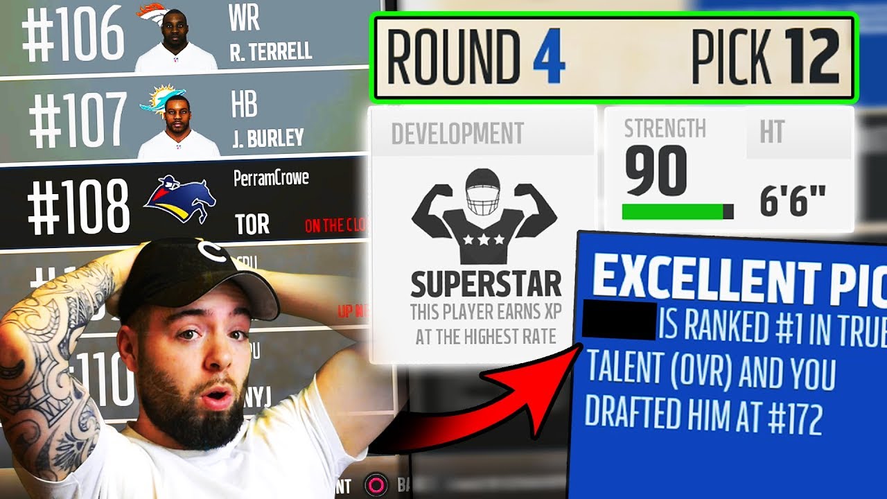 СОБИРАЕМ БЕЗУМНЫЕ ДЖЕМЫ В ПОЗДНИХ РАУНДАХ! (Madden 18 Relo Draft Build Pt. 1)
