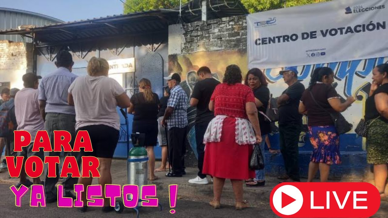 Así están Los Centros de Votación Del Pais INSA  SANTA ANA 🗳😍😎😎😎