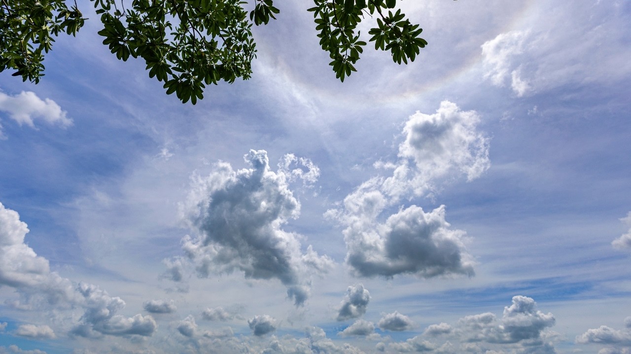Sunny Day Cloudscape Background, TV Art
