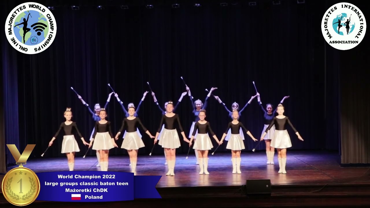 large groups classic baton teen - World Champion 2022 - Mażoretki ChDK