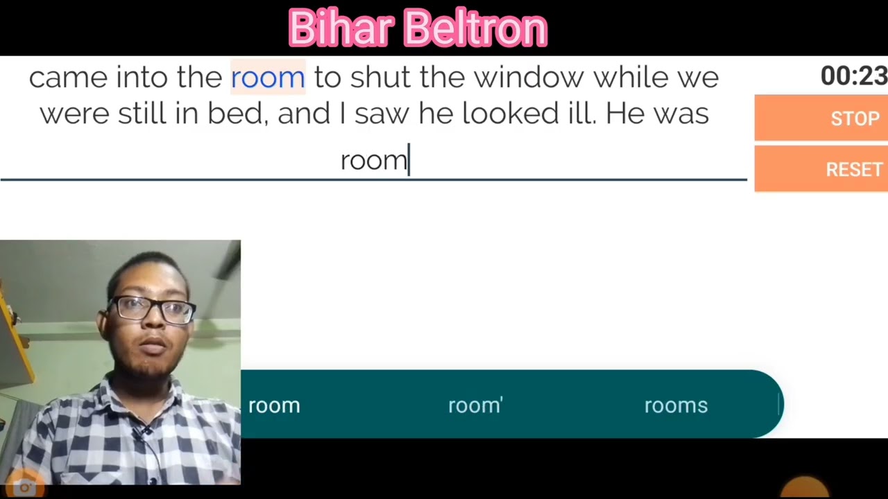 Bihar Beltron typing test. Speed - 50 Wpm.