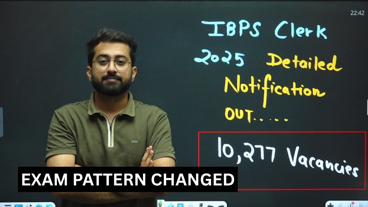 IBPS Clerk 2025 Notification Out 🔥 || 10,277 Vacancies || Exam Pattern Changed || Aashish Arora