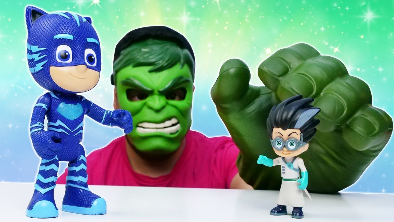Süper Kahramanlar ile erkek videosu - Romeo Okan'a büyü yapıyor! Pijamaskeliler