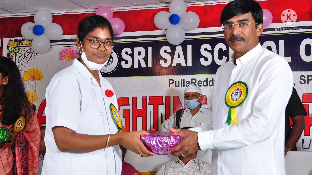 Sri Sai School of Nursing Kavali | Lamp Lighting and Capping Ceremony | Photos Slideshow