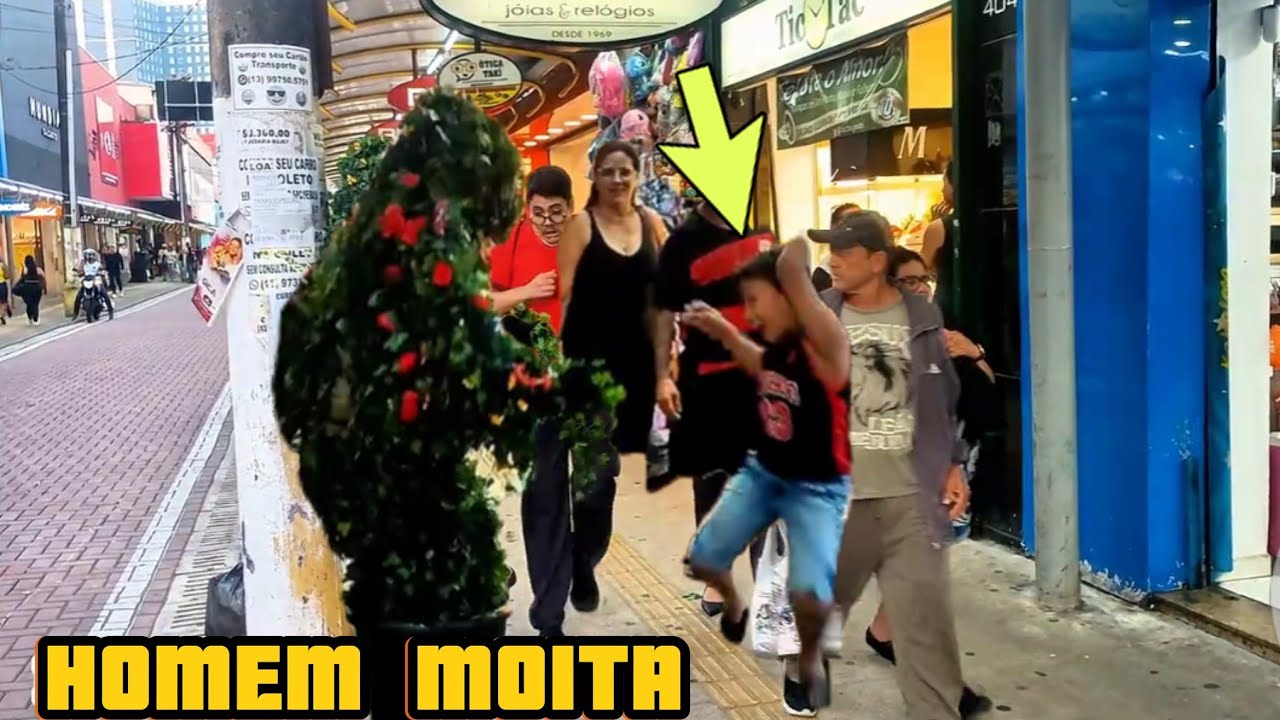 Pegadinha Homem Moita Sustos inesperados - Bushman pranks 