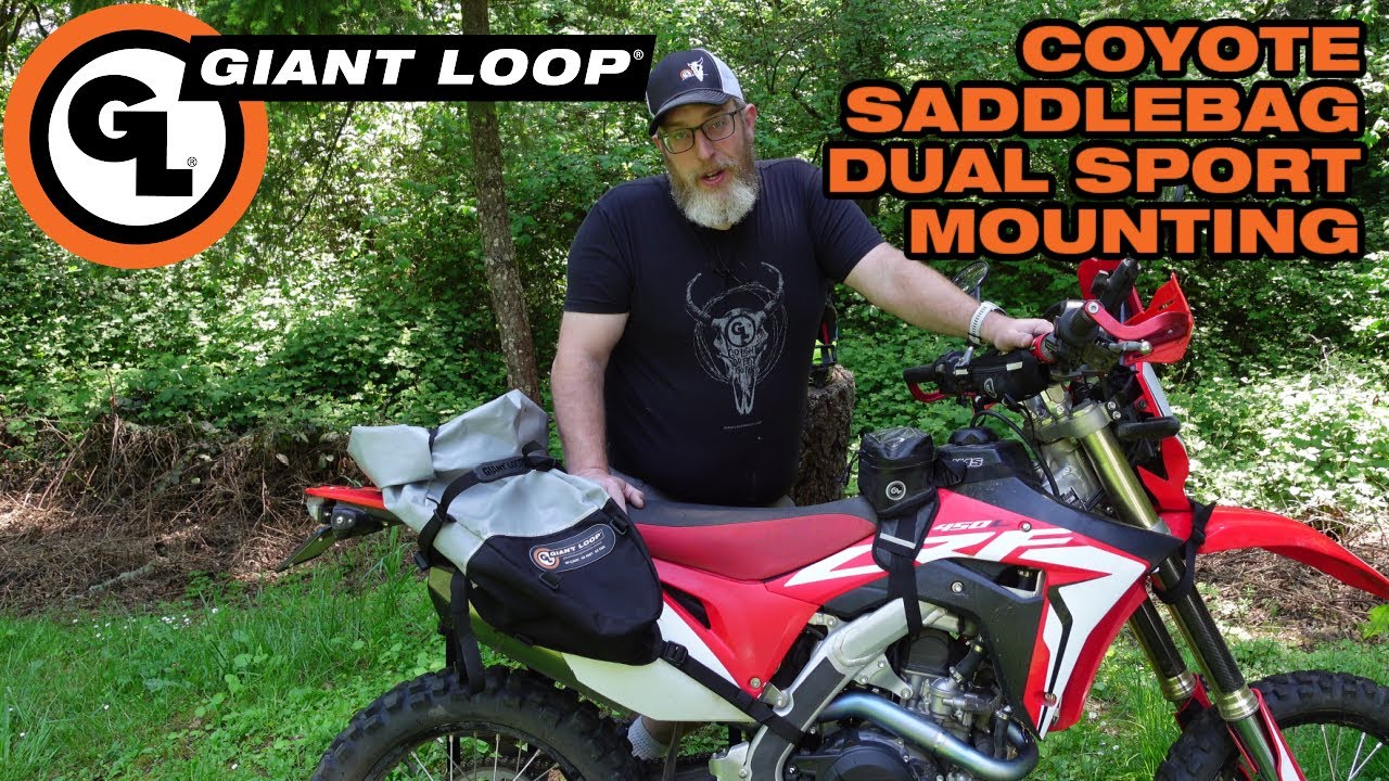How to Mount the Giant Loop Coyote Saddlebag on a Dual Sport, Enduro, or Dirt Bike