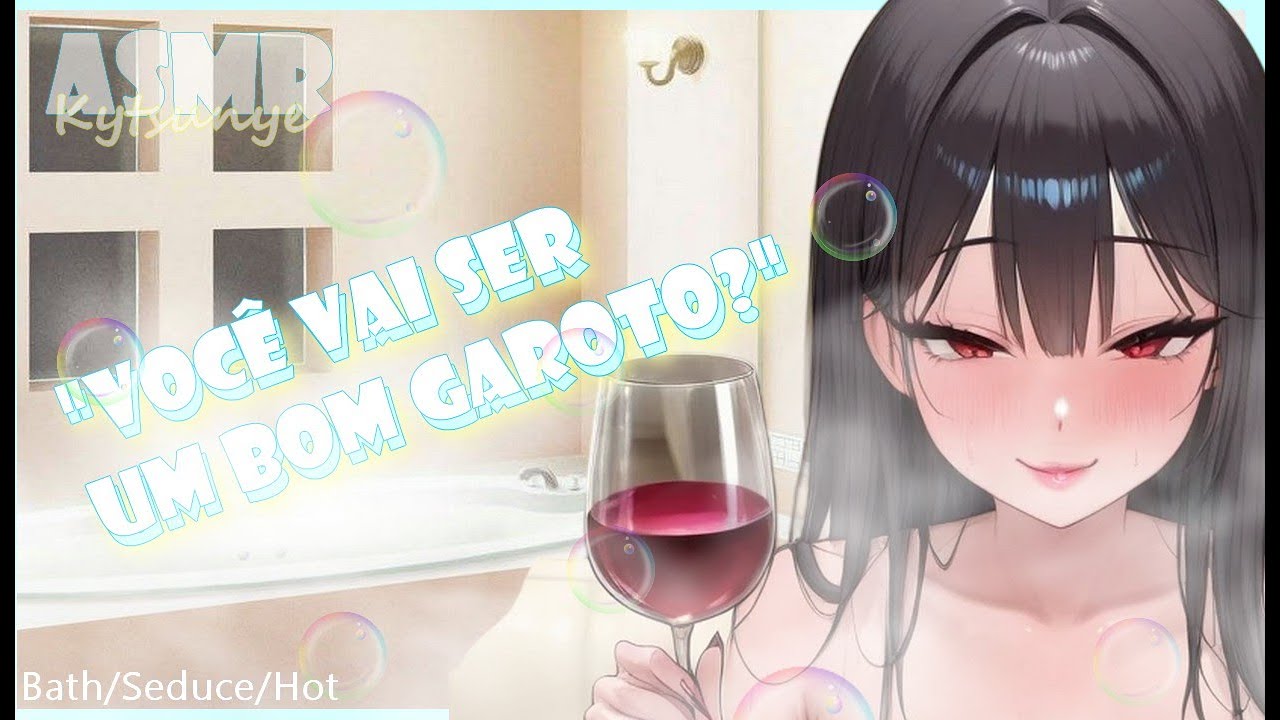 ASMR Esposa na 🛁 com Você 🍷 | Vinho, Sussurros