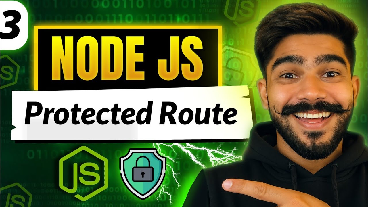 Protected Routes in Node.js with JWT | Secure Routes Using Middleware | CoderzArea