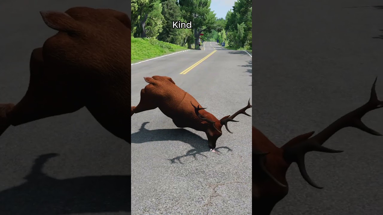 Oh Deer! 🦌🚙 BeamNG #shorts