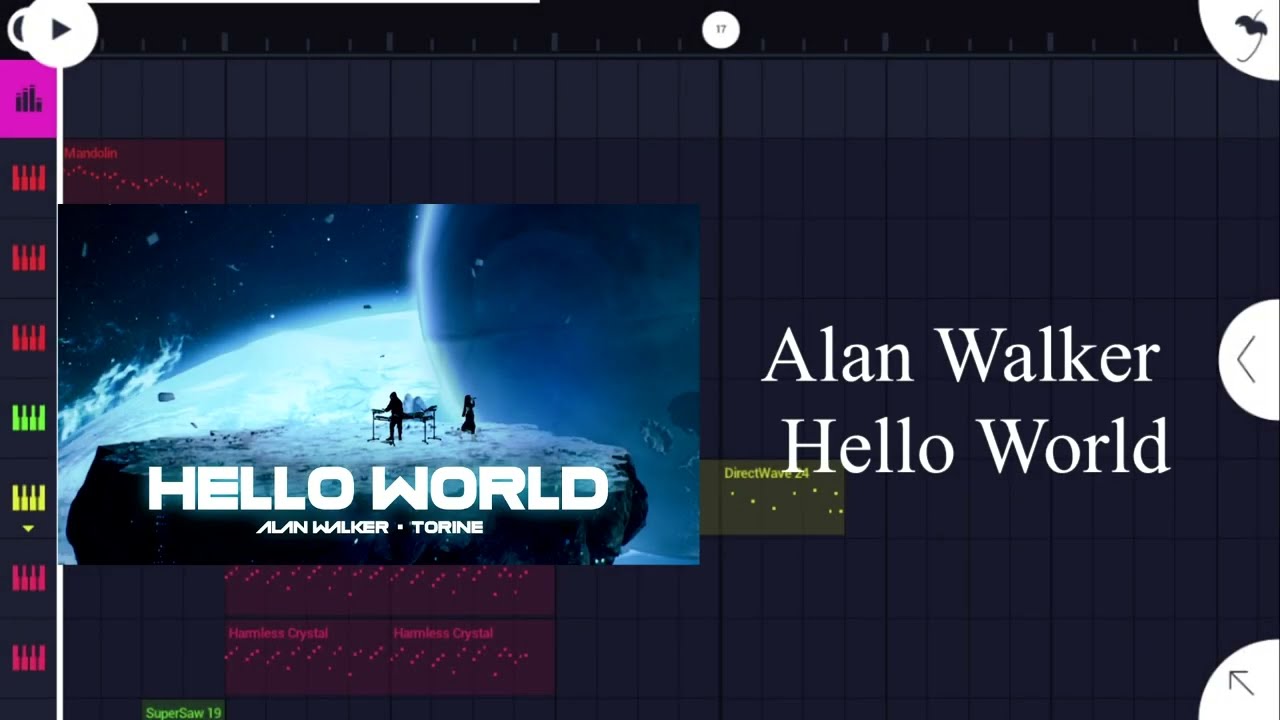 Alan Walker - Hello World (Instrumental) I FL Studio Mobile I FLM Universe