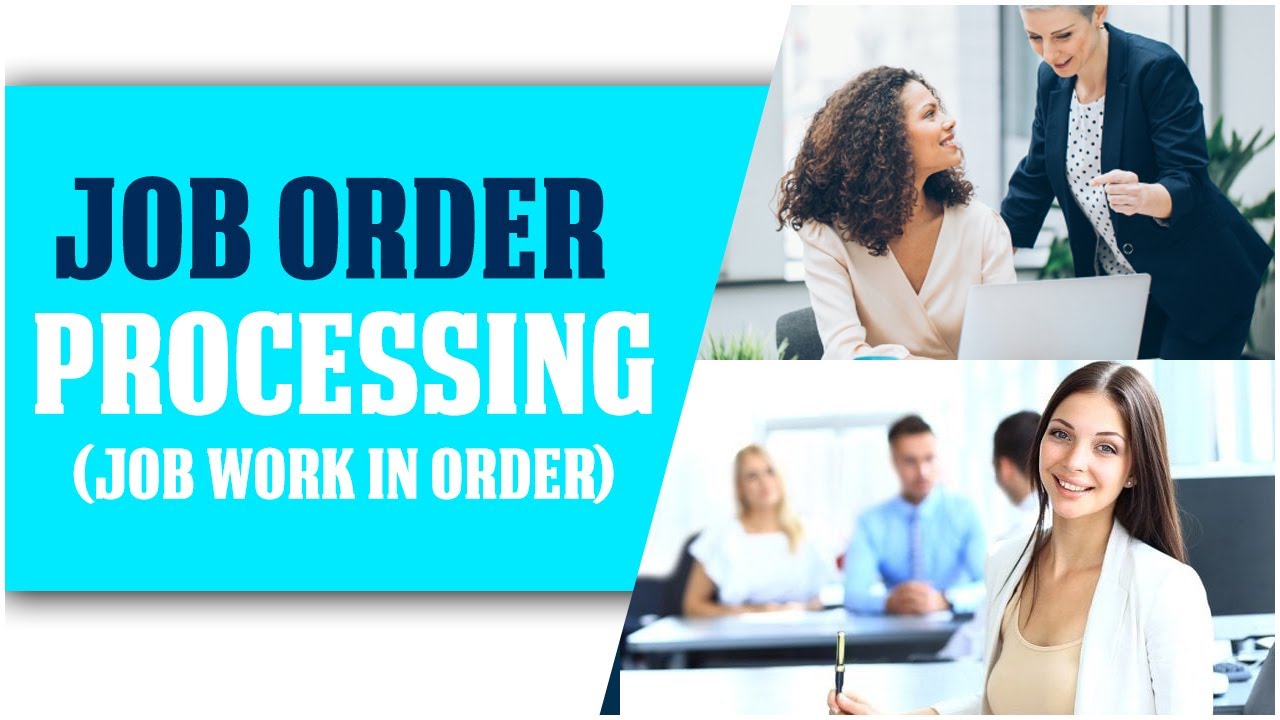 What Is Job Order Processing? Job Work In Order In TallyERP9