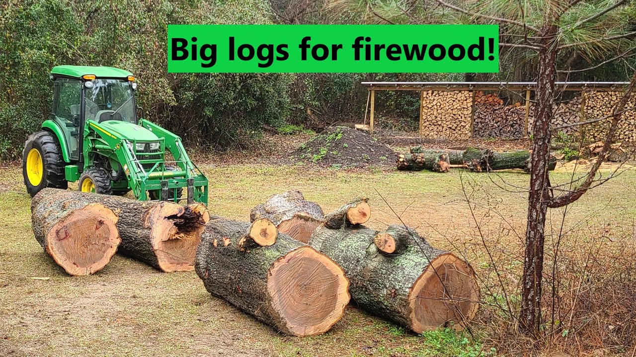 #234 Picking up a load of firewood! John Deere 4066R