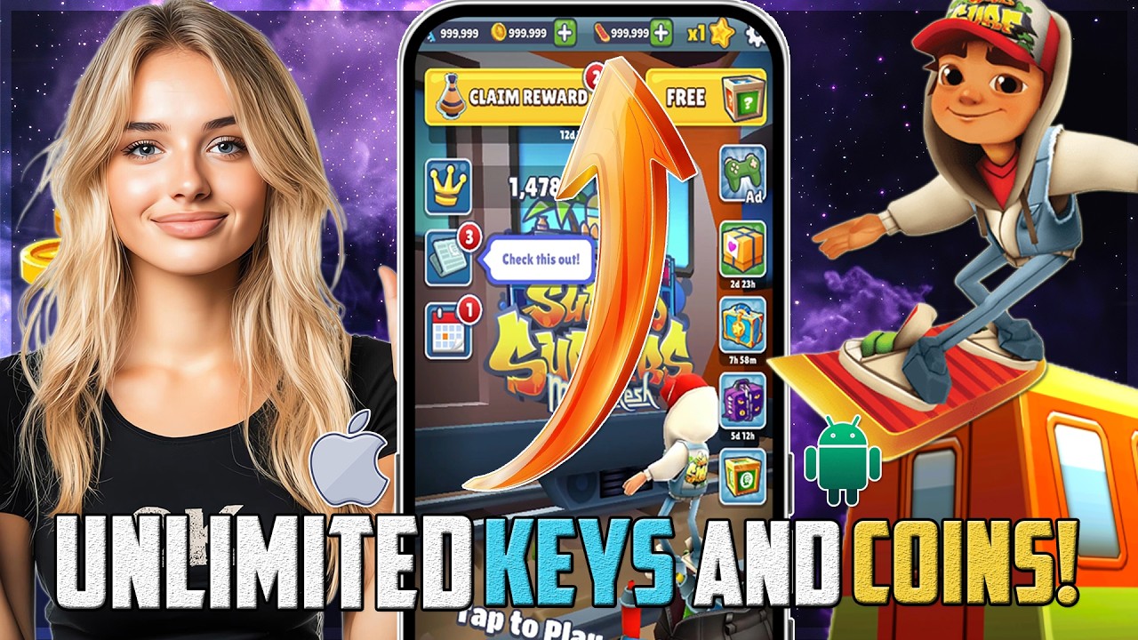 Subway Surfers Hack/Mod Apk - Subway Surfers UNLIMITED Keys & Coins iOS Android 100% WORKING