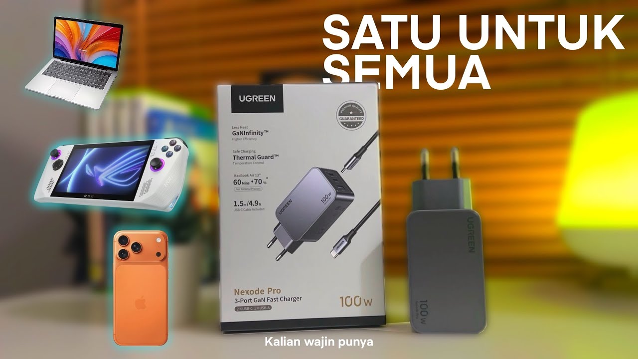 SEKARANG CUKUP BAWA SATU AJA !! | UNBOXING & REVIEW UGREEN NEXODE PRO GAN CHARGER 100W 