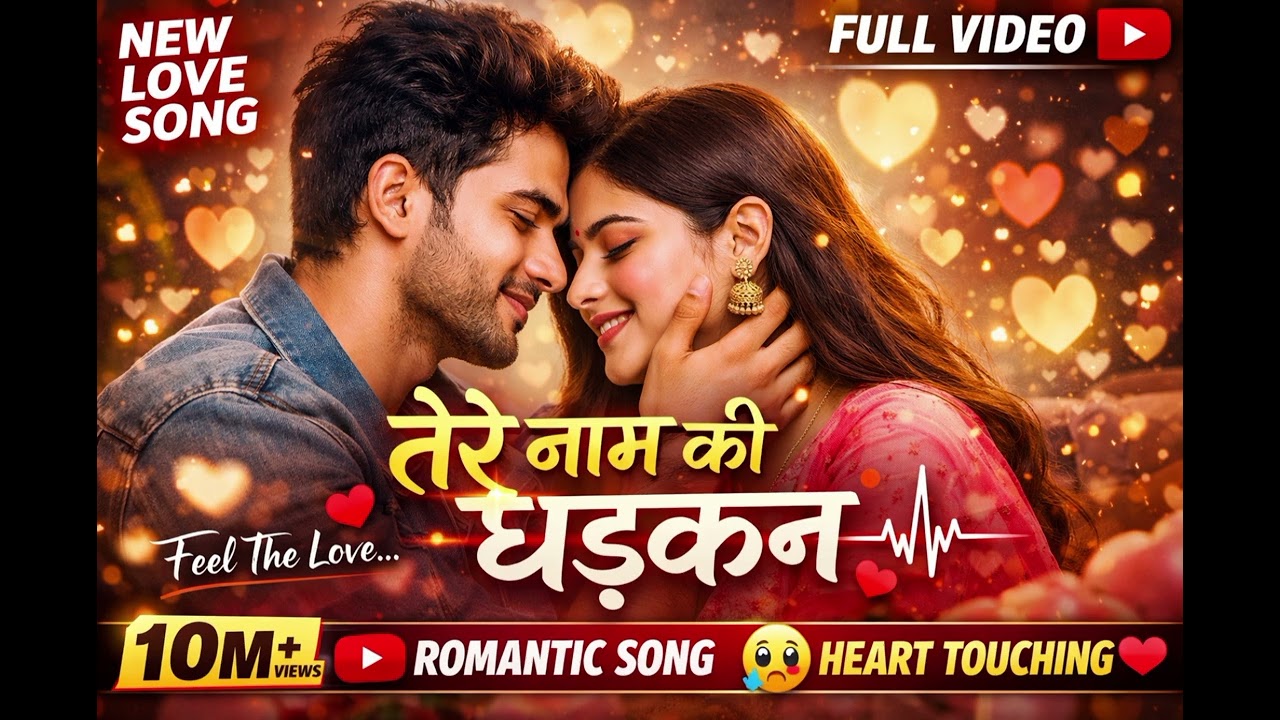 Tere Naam Ki Dhadkan 💖 | Most Romantic Love Song | Feel The Love#song #romantic #hindisong 