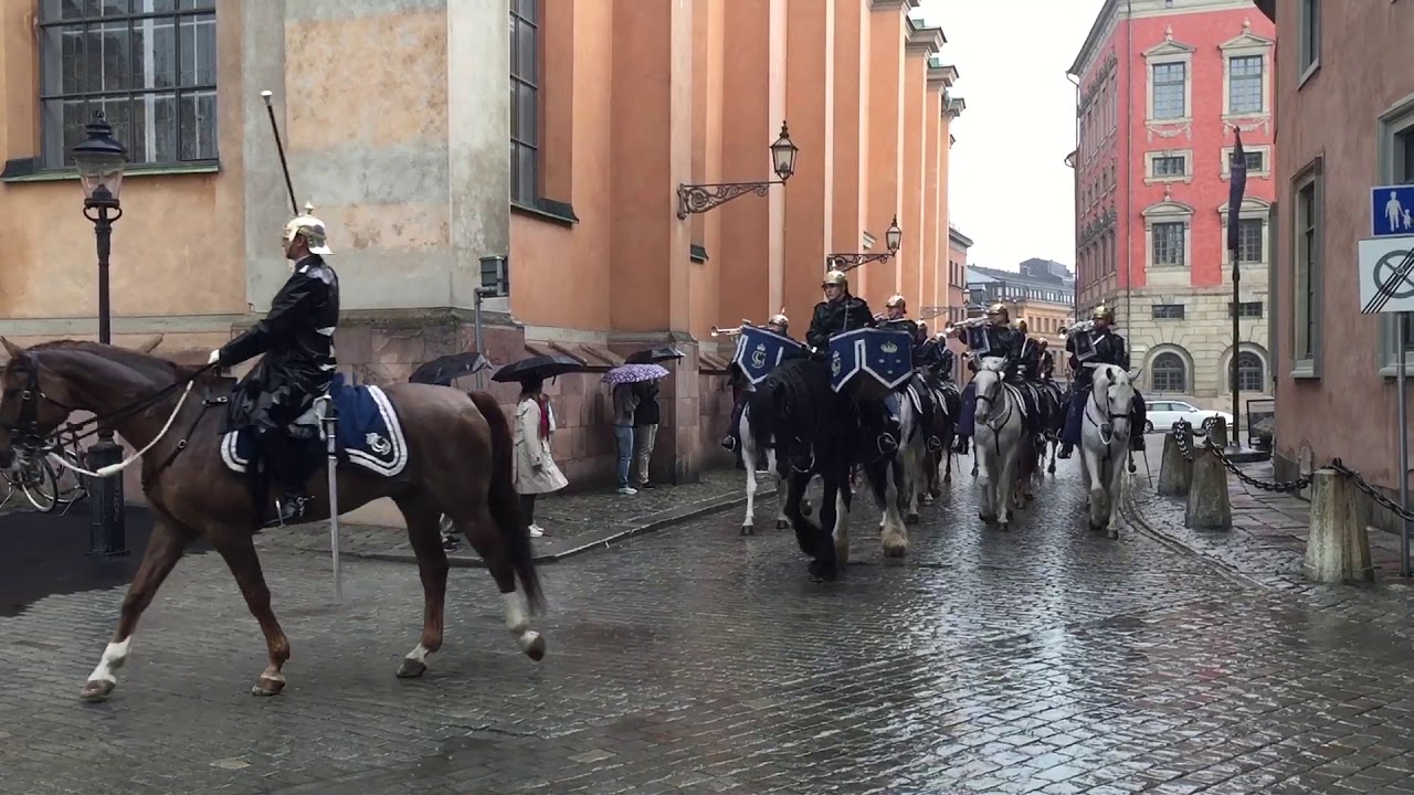 En regnig dag utanför slottet 26/5 2019