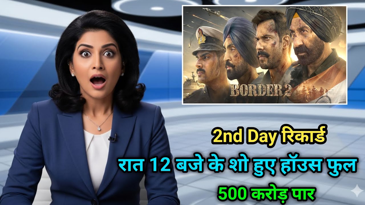 बोर्डर 2 के रात 12 बजे के शो हुए हॉउस फुल 😳, Border 2 Worldwide Box Office Collection Day1