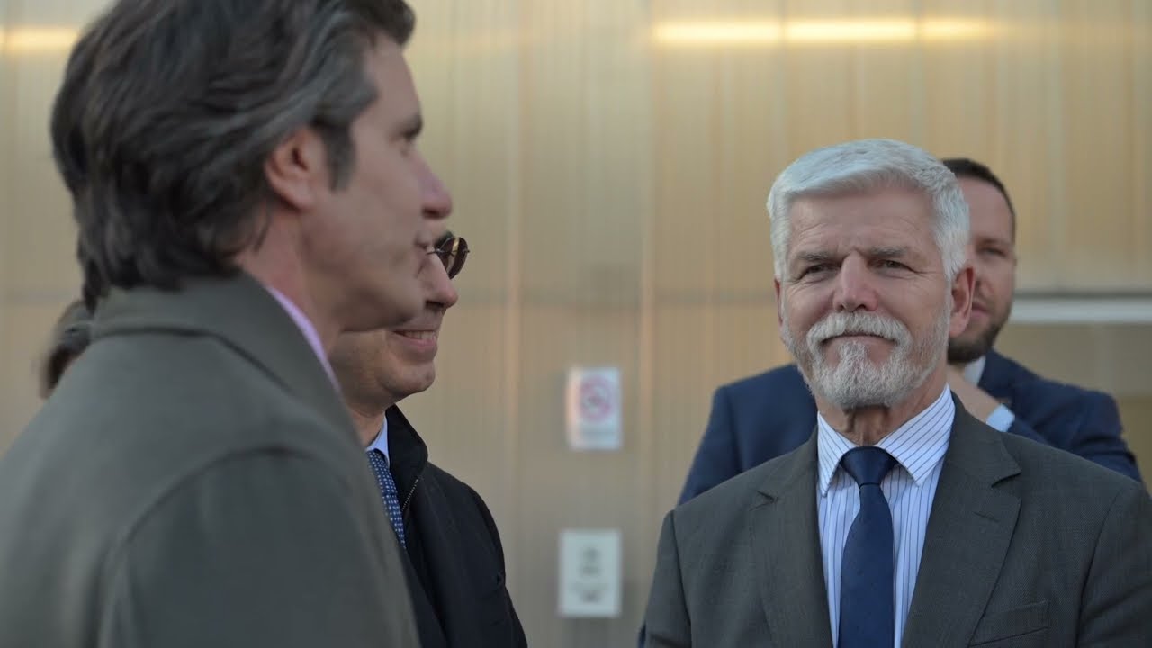 Visita del Presidente della Repubblica Ceca, Petr Pavel, in Moto Guzzi