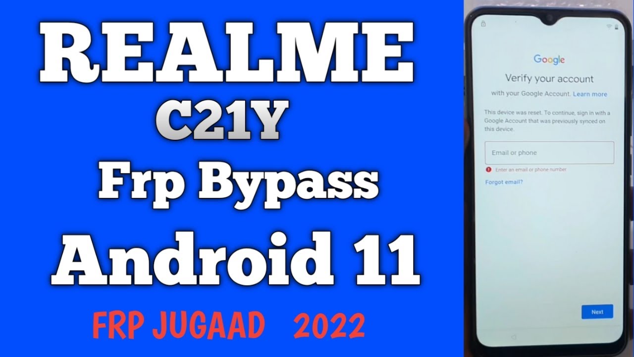 Realme C21Y Frp Bypass | Android 11 | RMX3263 | Google Account Bypass | Frp Jugaad - Shadab