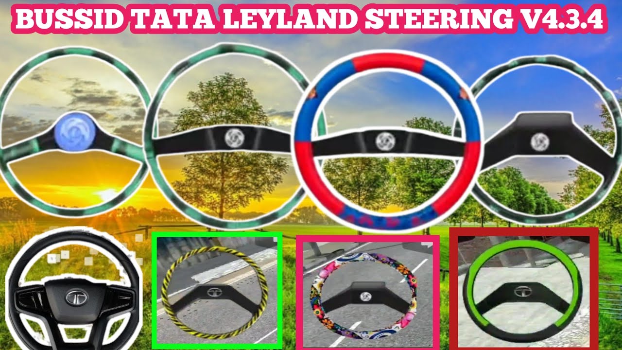 BUSSID TATA LEYLAND STEERING FiLE V4.3.4 FOR BUS SIMULATOR INDONESIA FREE DOWNLOAD #bussid