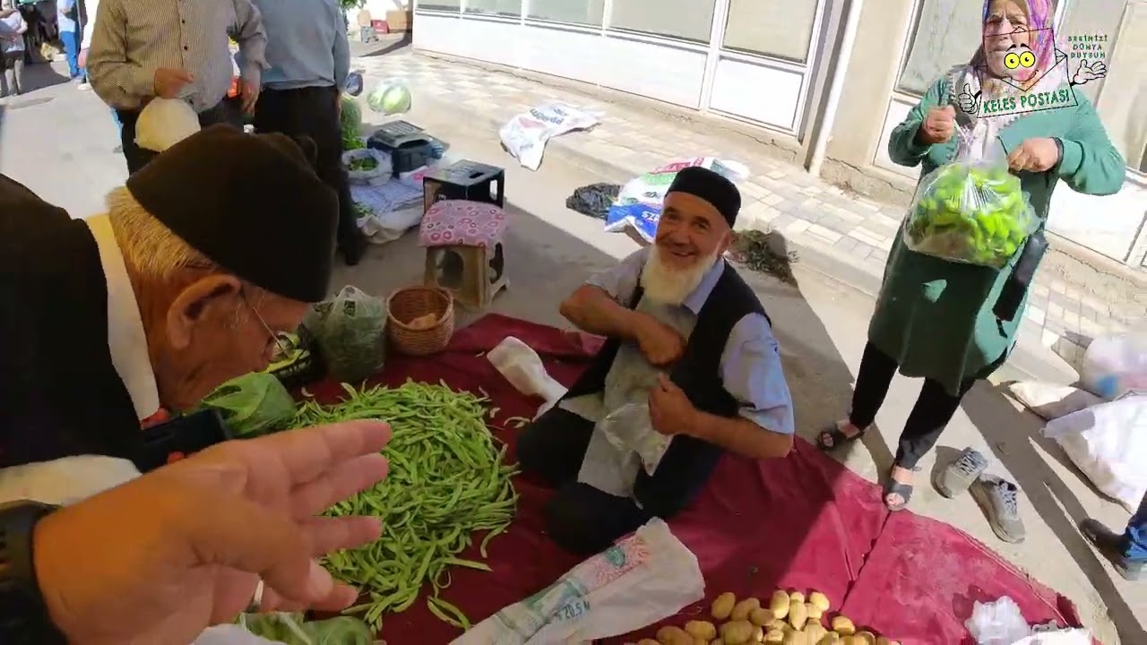 Keles Cuma Pazarında Sadece 10 Hafta kurulan Köylü Pazarı gezmemiz