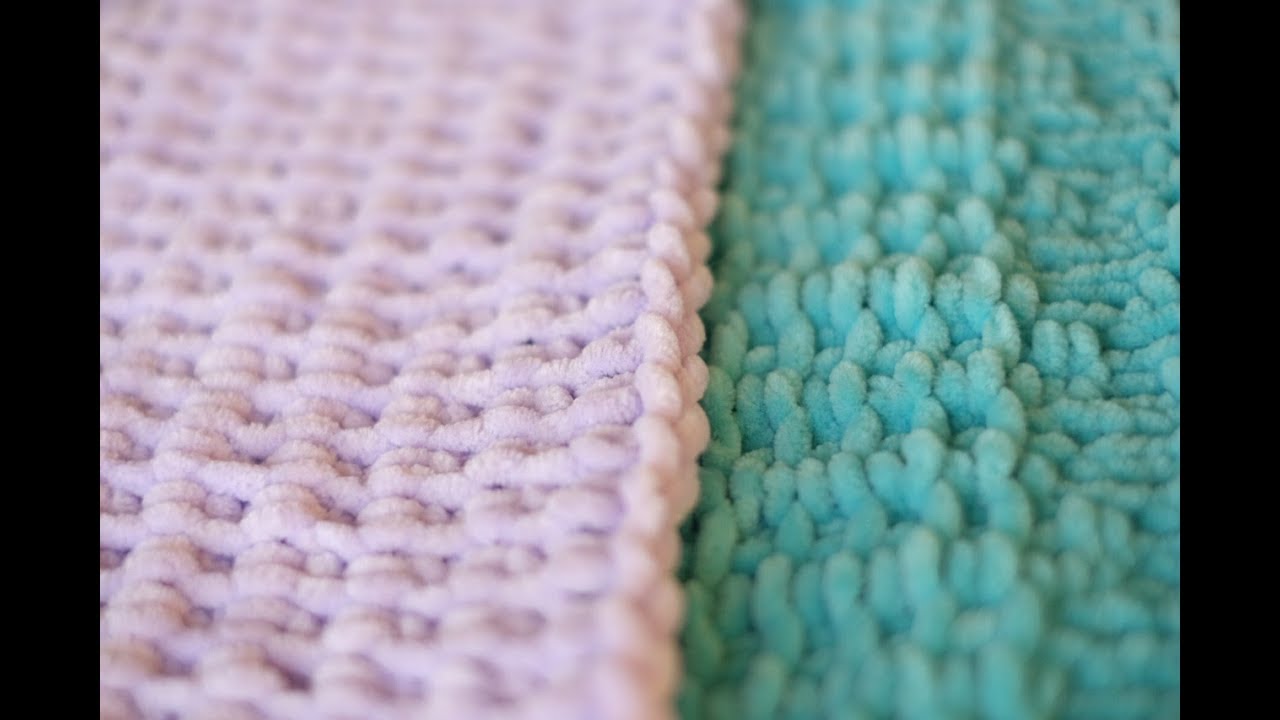 Вяжем детский плед спицами. Плюшевый плед «Сиреневая сказка».