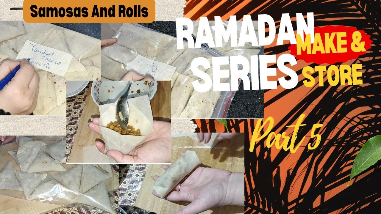 Preparation of Ramadan, Qeema Samosa, Tandoori Chicken Cheese Samosa and Spring Rolls,Ramadan Recipe